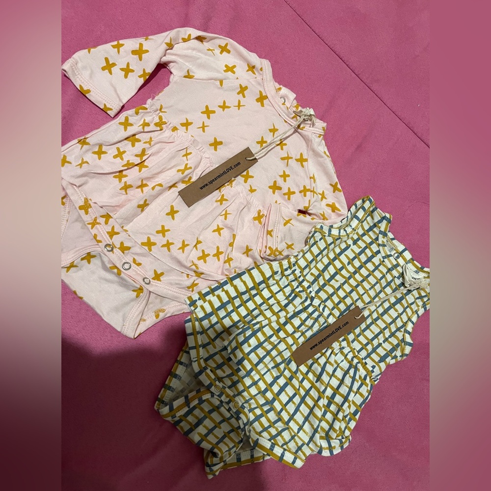 Bundle of spearmintlove skirted bodysuits